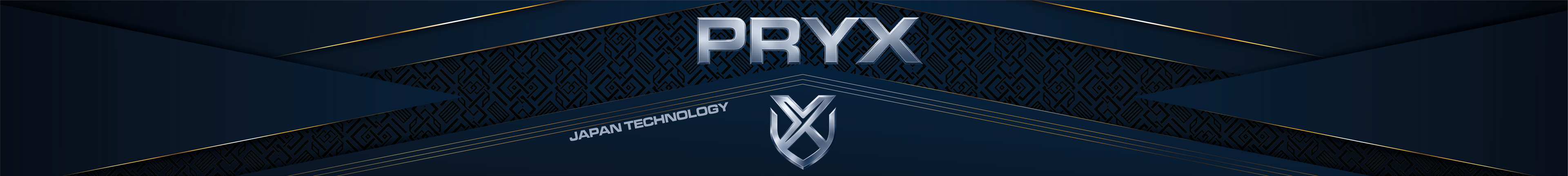 Designul oficial al cutiei PRYX — navy cu pattern japonez și accente aurii